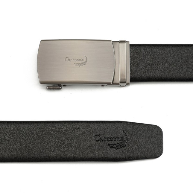 Classic Black Crocodile Leather Belt CC4DE3693J01